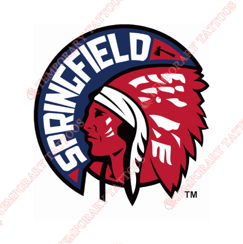 Springfield Falcons Customize Temporary Tattoos Stickers NO.9145
